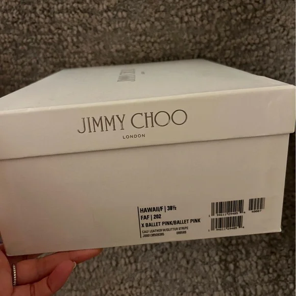 New Jimmy Choo Women’s Sneakers Hawaii 38.5 Ballet Pink $650 - Picture 7 of 7